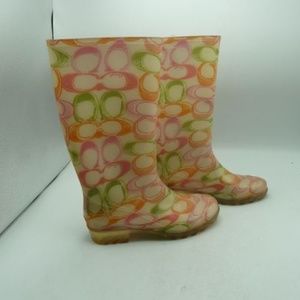 Coach Rain Boots size 7